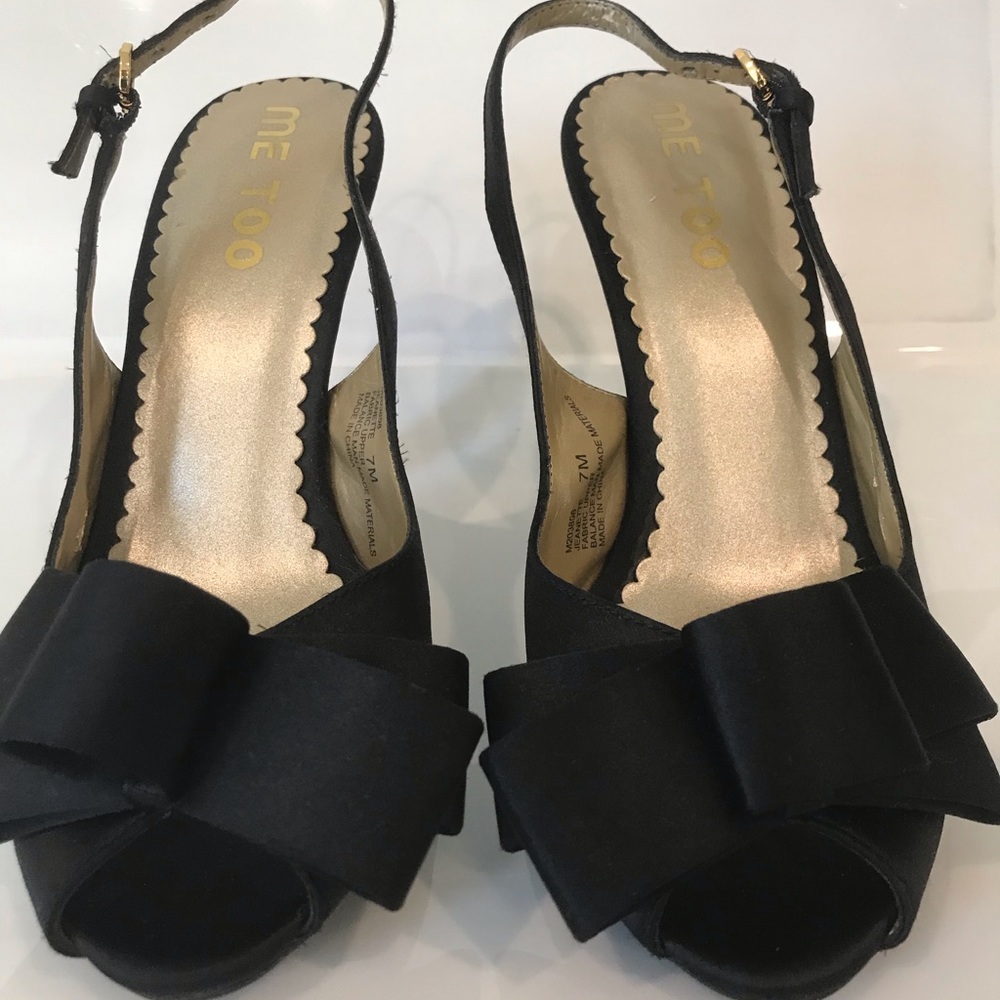 Me Too Jeanette Pump Heel - Black Size 7